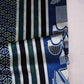 Teal Blue Ajrakh Print Mashru Silk Fabric EEG-28636