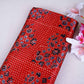 Red Ajrakh Print Mashru Silk Fabric EEG-28654