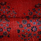 Red Ajrakh Print Mashru Silk Fabric EEG-28654