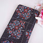 Black Ajrakh Print Mashru Silk Fabric EEG-28657