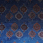Teal Blue Ajrakh Print Mashru Silk Fabric EEG-28661
