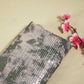 Drak Green With Light Pink Sequence Embroidery Net Lycra Fabric Net Lycra Sequence TU-6635