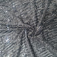 Black sequence embroidery net lycra fabric net sequence