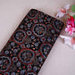 Black Ajrakh Print Mashru Silk Fabric EEG-28666