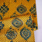 Mustard Yellow Ajrakh Print Mashru Silk Fabric EEG-28668