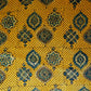 Mustard Yellow Ajrakh Print Mashru Silk Fabric EEG-28668
