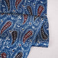 Blue Floral Print Modal Satin Fabric EEG-28670