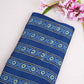Blue Ajrakh Print Modal Satin Fabric EEG-28671