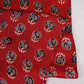 Red Floral Print Modal Satin Fabric EEG-28672