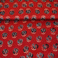 Red Floral Print Modal Satin Fabric EEG-28672