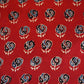 Red Floral Print Modal Satin Fabric EEG-28672