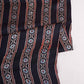 Black Ajrakh Print Modal Satin Fabric EEG-28674
