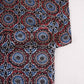 Brown Ajrakh Print Modal Satin Fabric EEG-28675