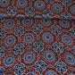 Brown Ajrakh Print Modal Satin Fabric EEG-28675