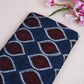 Blue Floral Print Modal Satin Fabric EEG-28677