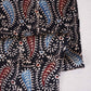 Black Floral Print Modal Satin Fabric EEG-28678