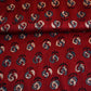 Red Floral Print Modal Satin Fabric EEG-28681