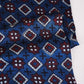 Navy Blue Gerometrical Print Modal Satin Fabric EEG-28682