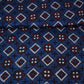 Navy Blue Gerometrical Print Modal Satin Fabric EEG-28682