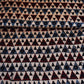 Black Geometrical Print Modal Satin Fabric EEG-28685