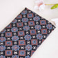 Black Geometrical Print Modal Satin Fabric EEG-28687 - TradeUNO