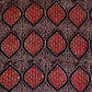 Black Abstract Print Modal Satin Fabric EEG-28696