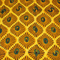 Mustard Yellow Abstract Print Modal Satin Fabric EEG-28697
