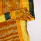 Mustard Yellow Abstract Print Modal Satin Fabric EEG-28699