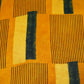 Mustard Yellow Abstract Print Modal Satin Fabric EEG-28699