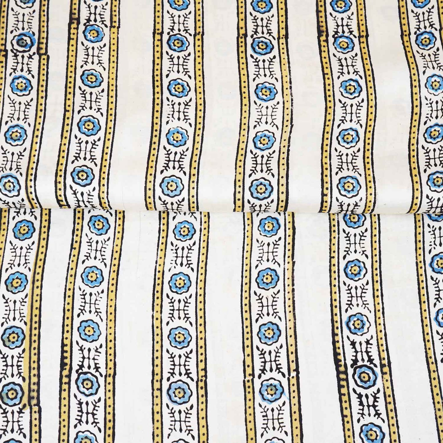 Cream Ajrakh Print Modal Satin Fabric EEG-28703