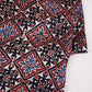 Black Ajrakh Print Modal Satin Fabric EEG-28706