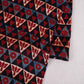 Black Geometrical Print Modal Satin Fabric EEG-28708