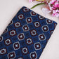 Blue Floral Print Modal Satin Fabric EEG-28709