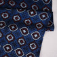Blue Floral Print Modal Satin Fabric EEG-28709