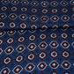 Blue Floral Print Modal Satin Fabric EEG-28709