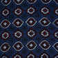 Blue Floral Print Modal Satin Fabric EEG-28709