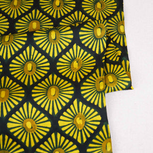 Black With Multicolour Abstract Print Modal Satin Fabric EEG-28710 - TradeUNO