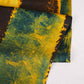 Mustard With Multicolour Abstract Print Modal Satin Fabric EEG-28711