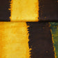 Mustard With Multicolour Abstract Print Modal Satin Fabric EEG-28711