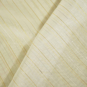 white stripe silver and gold zari organza zari TU-7135
