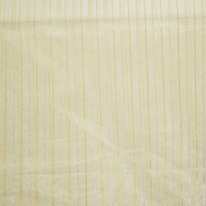 white stripe silver and gold zari organza zari TU-7135