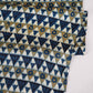 Blue Geometrical Print Modal Satin Fabric EEG-28714