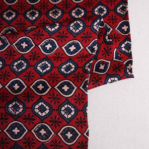 Red Abstract Print Modal Satin Fabric EEG-28715 - TradeUNO