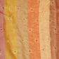 Multicolor Stripe Mirror Embroidery Organza TU-7194