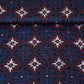 Navy Blue Ajrakh Print Modal Satin Fabric EEG-28733