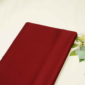 Maroon Solid Cotton Satin TU-7405