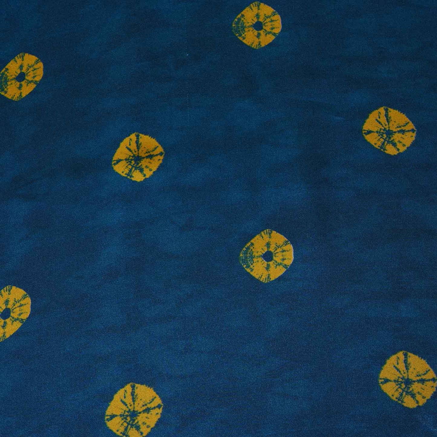 Teal Green Bandhani Print Modal Satin Fabric MT-28741