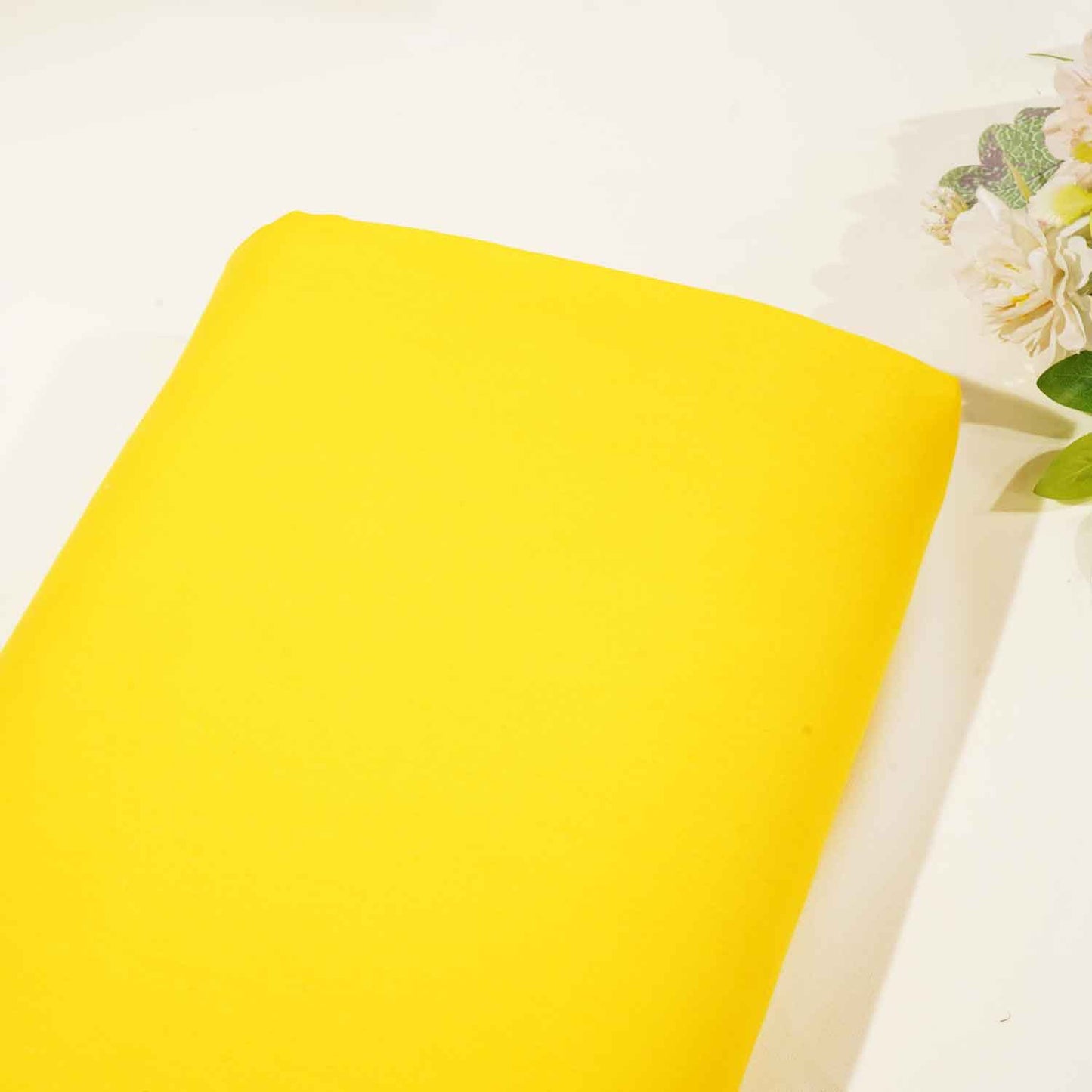 Yellow Solid Cotton Satin TU-7420