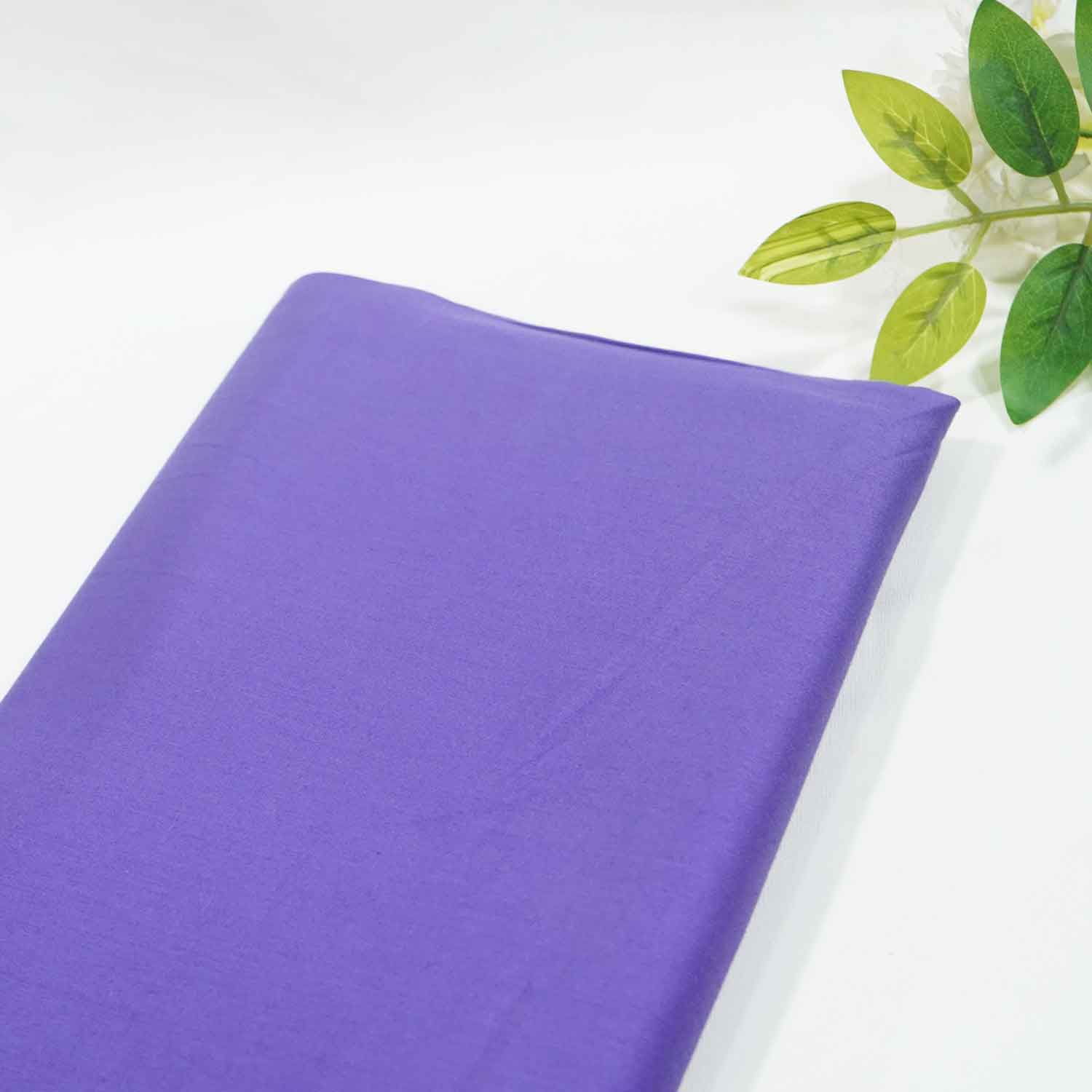 Light Purple Solid Cotton Satin TU-7424 - TradeUNO