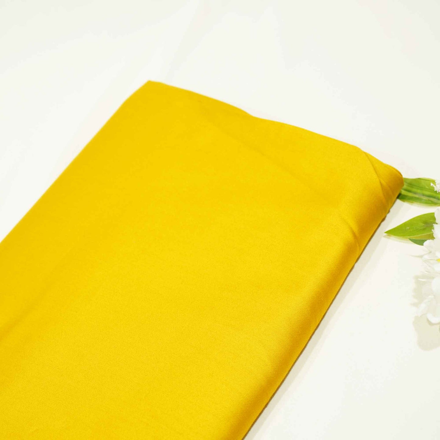 Mustard Yellow Solid Cotton Satin TU-7427
